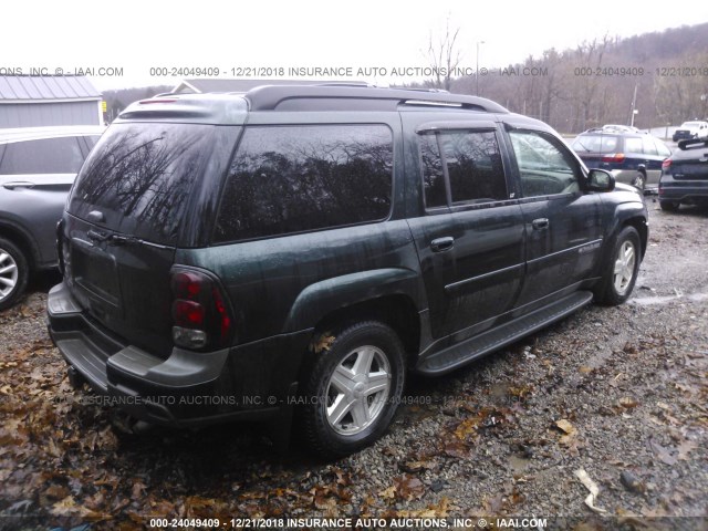 1GNET16P436163640 - 2003 CHEVROLET TRAILBLAZER EXT GREEN photo 4