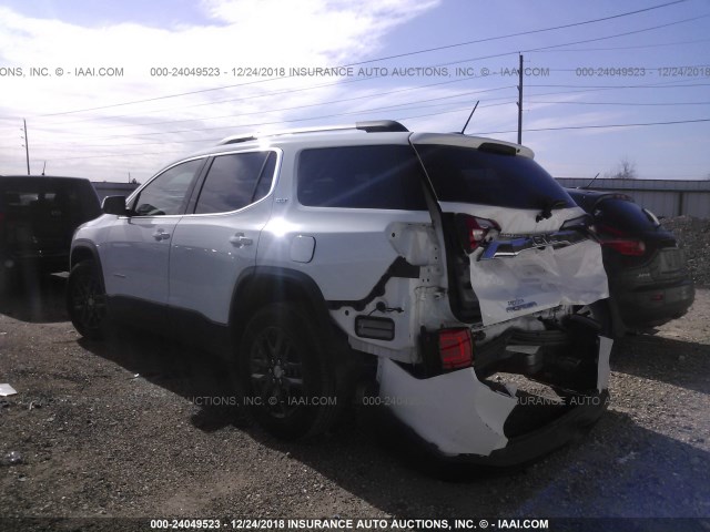 1GKKNMLS0JZ163473 - 2018 GMC ACADIA SLT-1 WHITE photo 3