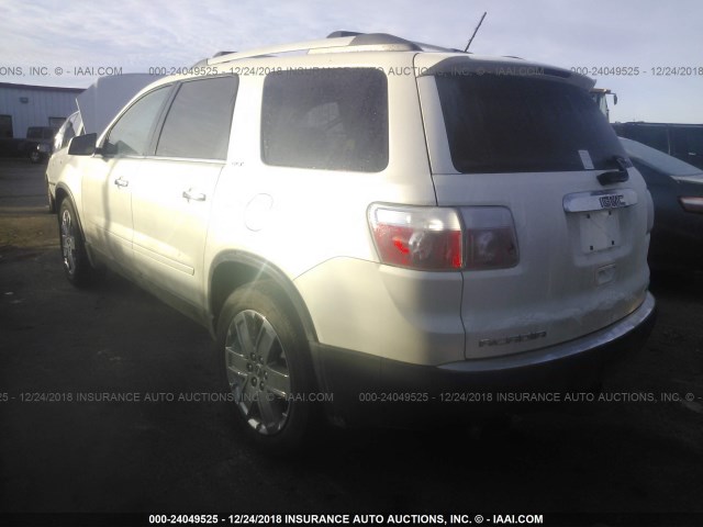 1GKLVNED4AJ231670 - 2010 GMC ACADIA SLT-2 WHITE photo 3