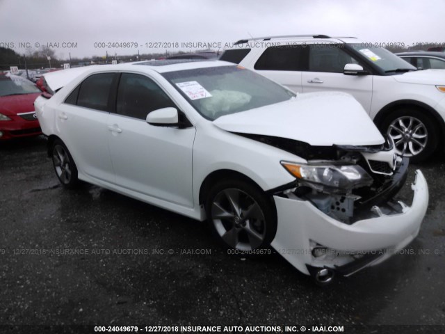 4T1BF1FK2CU631623 - 2012 TOYOTA CAMRY SE/LE/XLE WHITE photo 1