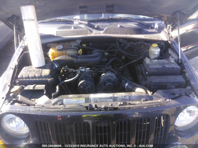 1J4GL38K45W563953 - 2005 JEEP LIBERTY RENEGADE BLACK photo 10