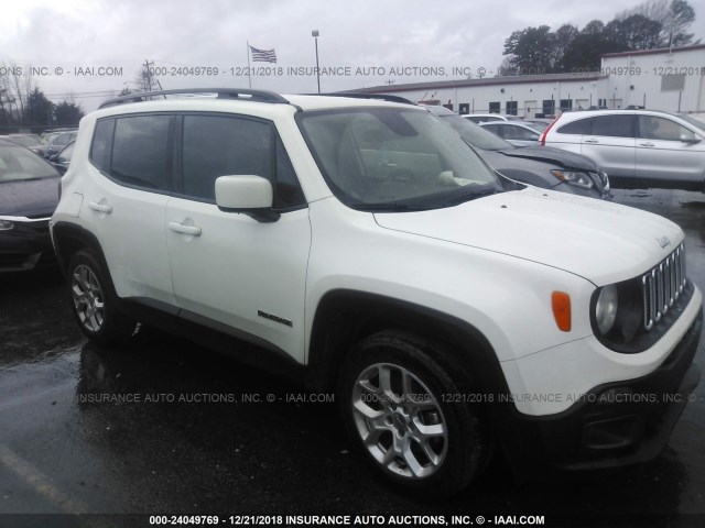 ZACCJABT0FPB63910 - 2015 JEEP RENEGADE LATITUDE WHITE photo 1