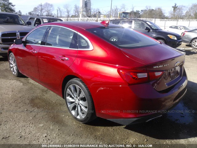 1G1ZH5SX2GF299188 - 2016 CHEVROLET MALIBU PREMIER RED photo 3