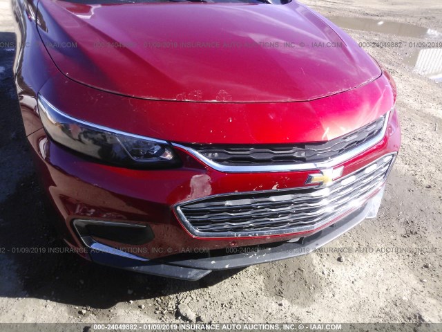 1G1ZH5SX2GF299188 - 2016 CHEVROLET MALIBU PREMIER RED photo 6