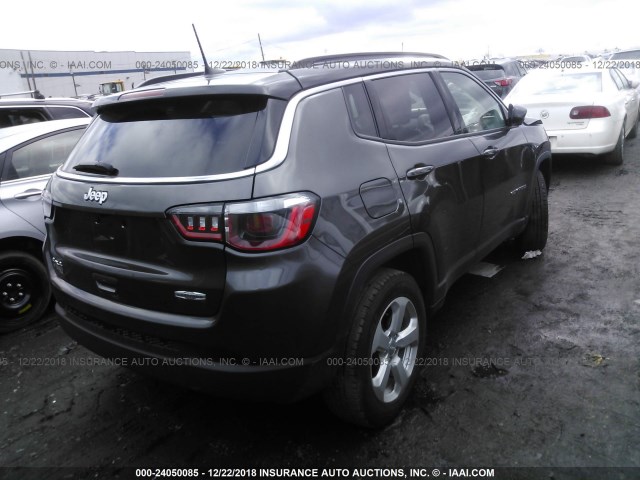 3C4NJDBB6JT113870 - 2018 JEEP COMPASS LATITUDE GRAY photo 4