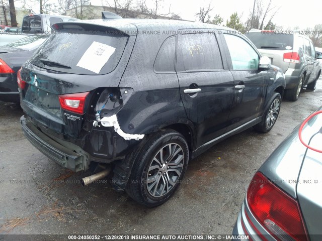 JA4AP3AU8HZ044039 - 2017 MITSUBISHI OUTLANDER SPORT ES/SE BLACK photo 4