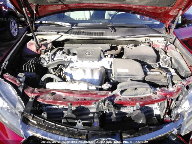 4T1BF1FK2HU618264 - 2017 TOYOTA CAMRY LE/XLE/SE/XSE 红色 照片 10