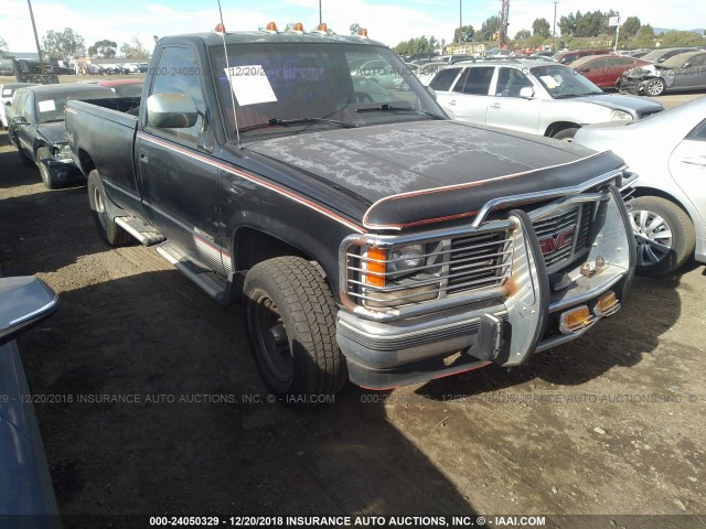 1GTEK14Z2PE520535 - 1993 GMC SIERRA K1500 BLACK photo 1