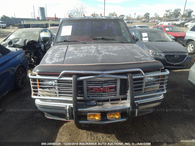 1GTEK14Z2PE520535 - 1993 GMC SIERRA K1500 BLACK photo 6