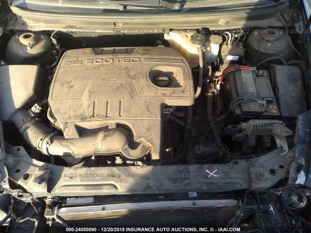 1G1ZH57B184291335 - 2008 CHEVROLET MALIBU 1LT BLACK photo 10