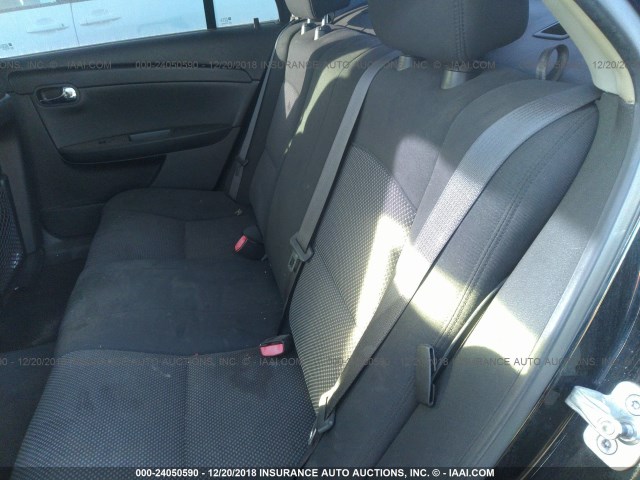 1G1ZH57B184291335 - 2008 CHEVROLET MALIBU 1LT BLACK photo 8