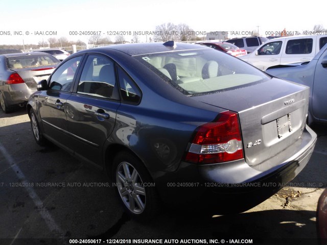 YV1MS382372296885 - 2007 VOLVO S40 2.4I GRAY photo 3