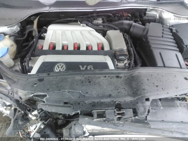 WVWDB71F78V011440 - 2008 VOLKSWAGEN EOS VR6 SILVER photo 10