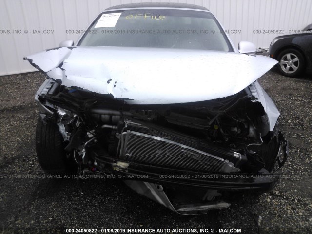 WVWDB71F78V011440 - 2008 VOLKSWAGEN EOS VR6 SILVER photo 6