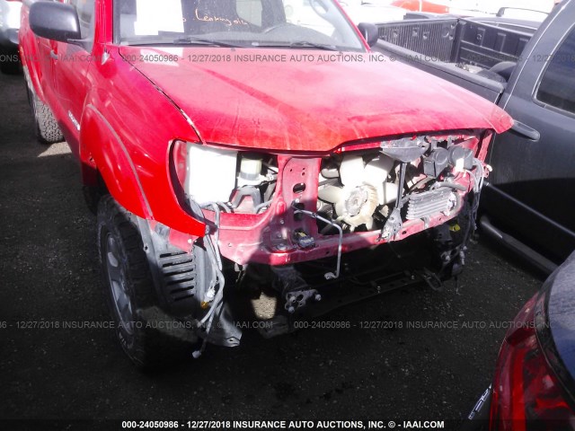 5TELU42N47Z452707 - 2007 TOYOTA TACOMA DOUBLE CAB RED photo 6