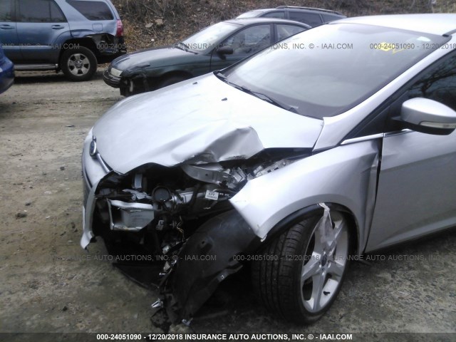 1FADP3N23DL155841 - 2013 FORD FOCUS TITANIUM SILVER photo 6