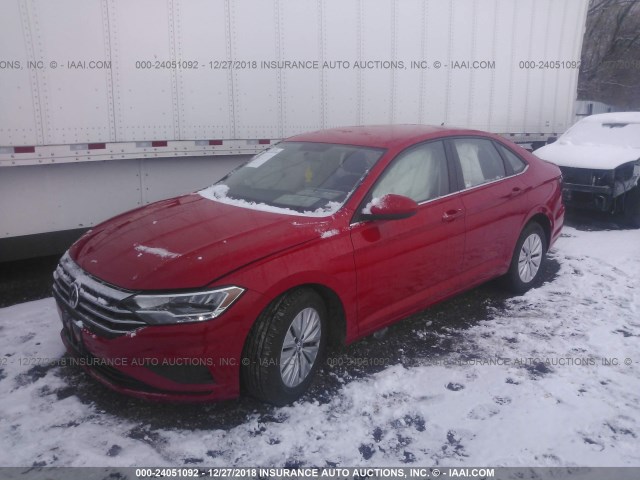 3VWC57BU3KM071472 - 2019 VOLKSWAGEN JETTA S/SE/R-LINE RED photo 2