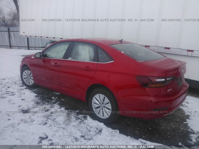 3VWC57BU3KM071472 - 2019 VOLKSWAGEN JETTA S/SE/R-LINE RED photo 3