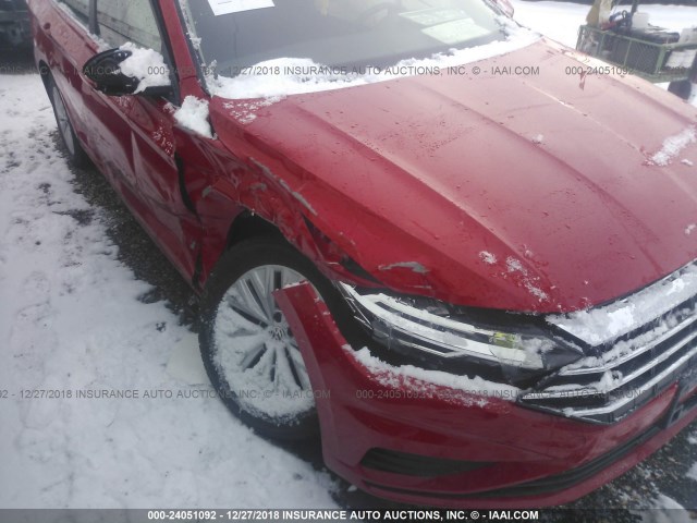 3VWC57BU3KM071472 - 2019 VOLKSWAGEN JETTA S/SE/R-LINE RED photo 6