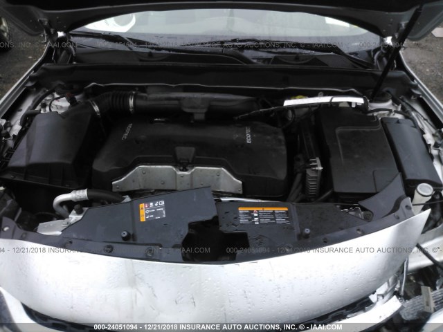 1G11C5SL4EF160766 - 2014 CHEVROLET MALIBU 1LT 银色 照片 10