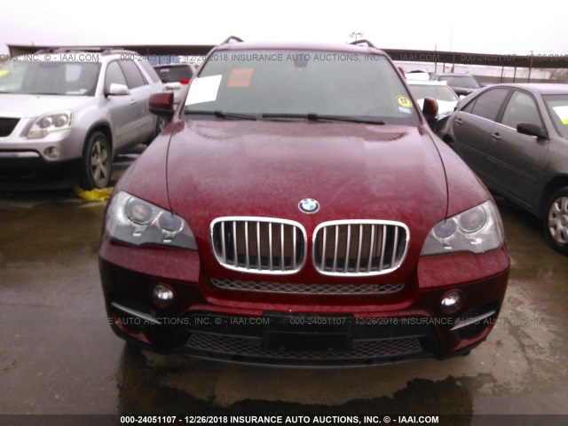 5UXZW0C51CL674625 - 2012 BMW X5 XDRIVE35D MAROON photo 6