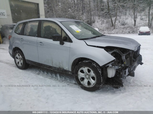 JF2SJAAC3HG531721 - 2017 SUBARU FORESTER 2.5I GRAY photo 1