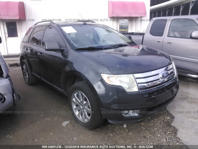 2FMDK38C37BA48138 - 2007 FORD EDGE SEL BLACK photo 1