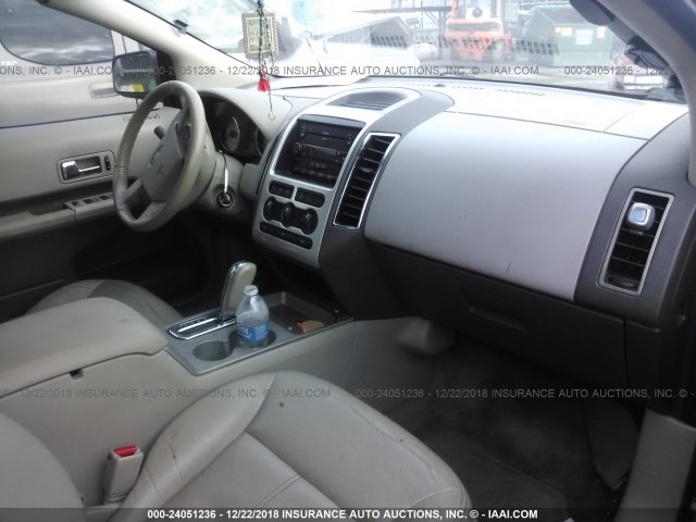 2FMDK38C37BA48138 - 2007 FORD EDGE SEL BLACK photo 5