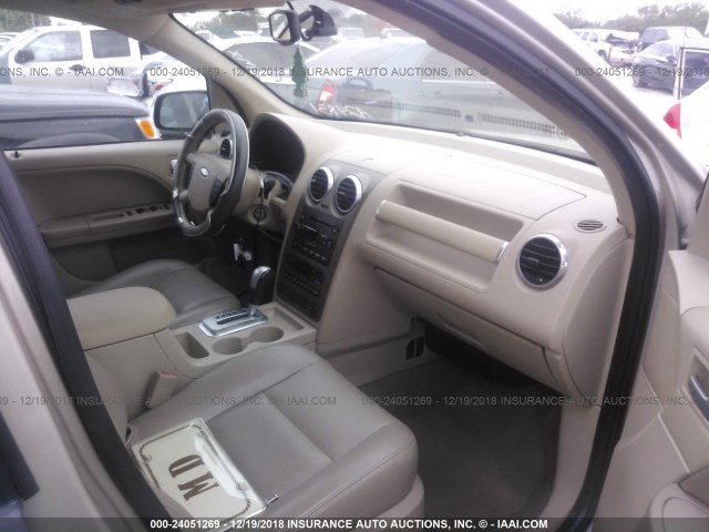 1FMZK02136GA24831 - 2006 FORD FREESTYLE SEL GOLD photo 5