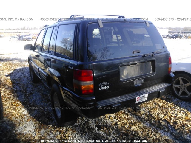 1J4GZ48S7WC350860 - 1998 JEEP GRAND CHEROKEE LAREDO/SPECIAL BLACK photo 3