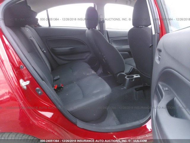 ML32F3FJ7JHF13408 - 2018 MITSUBISHI MIRAGE G4 ES Tünd qırmızı foto 8