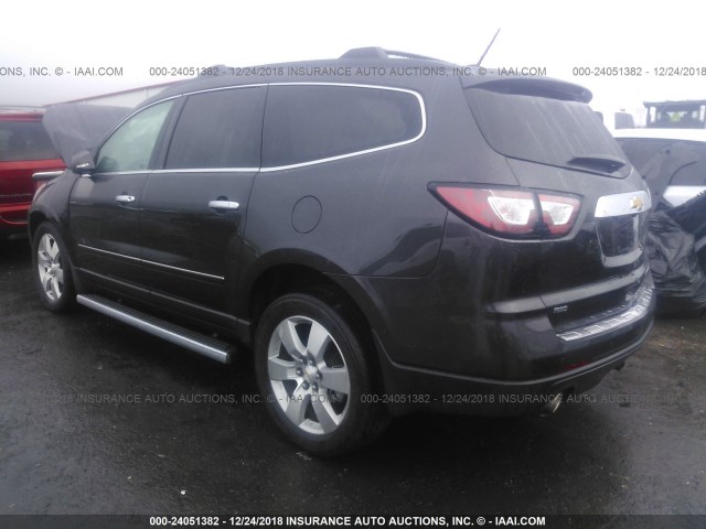 1GNKVJKD3FJ287389 - 2015 CHEVROLET TRAVERSE LTZ GRAY photo 3