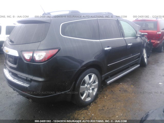 1GNKVJKD3FJ287389 - 2015 CHEVROLET TRAVERSE LTZ GRAY photo 4