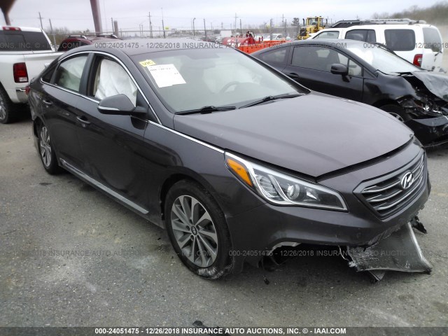 5NPE34AF9FH220546 - 2015 HYUNDAI SONATA SPORT/LIMITED TAN photo 1