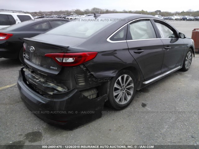 5NPE34AF9FH220546 - 2015 HYUNDAI SONATA SPORT/LIMITED TAN photo 4