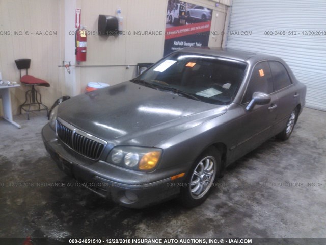 KMHFU45E12A186229 - 2002 HYUNDAI XG 350 GRAY photo 2