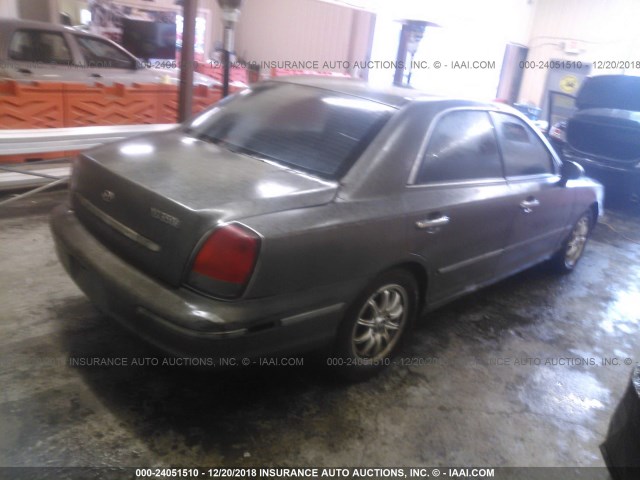 KMHFU45E12A186229 - 2002 HYUNDAI XG 350 GRAY photo 4