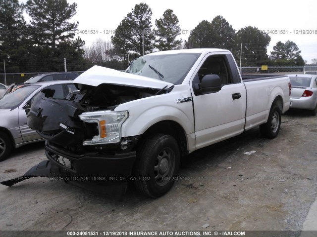 1FTMF1CB1JKC99684 - 2018 FORD F150 WHITE photo 2