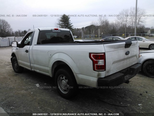 1FTMF1CB1JKC99684 - 2018 FORD F150 WHITE photo 3