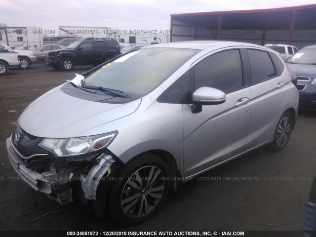 3HGGK5G89FM763353 - 2015 HONDA FIT EX/EXL GRAY photo 2