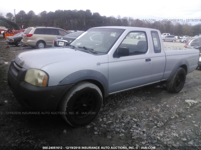 1N6DD26S82C360884 - 2002 NISSAN FRONTIER KING CAB XE SILVER photo 2
