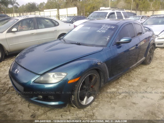 JM1FE173770212468 - 2007 MAZDA RX8 BLUE photo 2