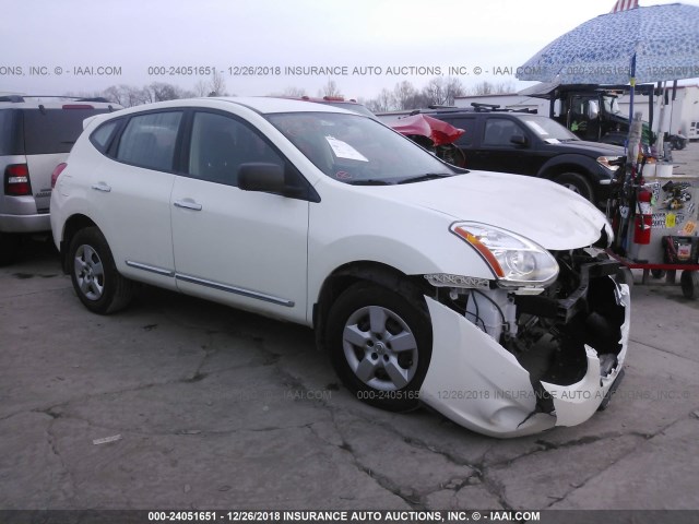 JN8AS5MV6DW134441 - 2013 NISSAN ROGUE S/SV WHITE photo 1