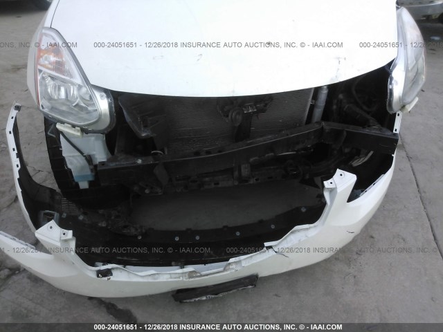 JN8AS5MV6DW134441 - 2013 NISSAN ROGUE S/SV WHITE photo 6