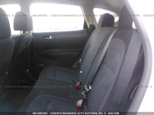 JN8AS5MV6DW134441 - 2013 NISSAN ROGUE S/SV WHITE photo 8