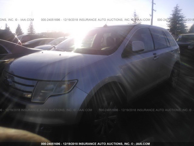 2FMDK3JC9ABB09087 - 2010 FORD EDGE SEL SILVER photo 2