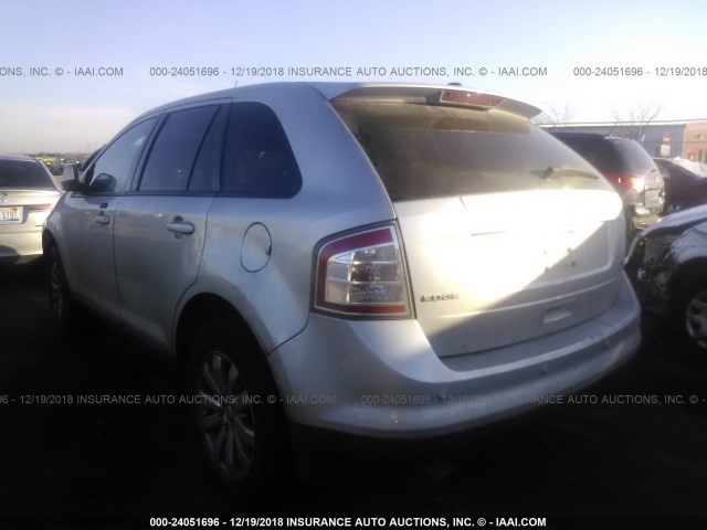 2FMDK3JC9ABB09087 - 2010 FORD EDGE SEL SILVER photo 3