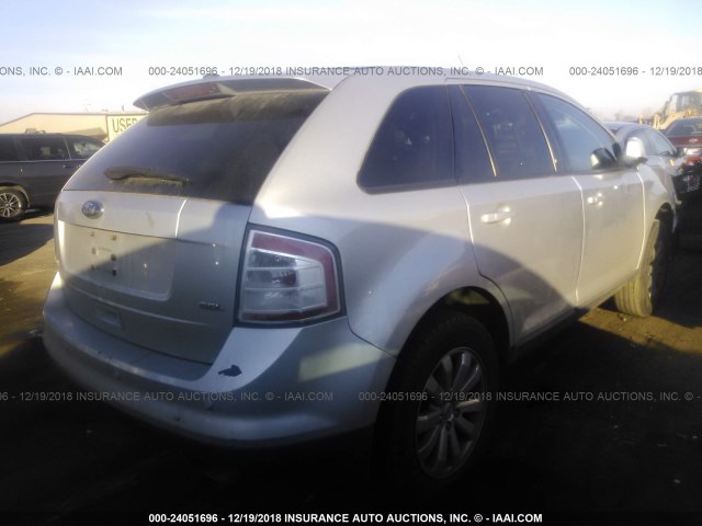 2FMDK3JC9ABB09087 - 2010 FORD EDGE SEL SILVER photo 4