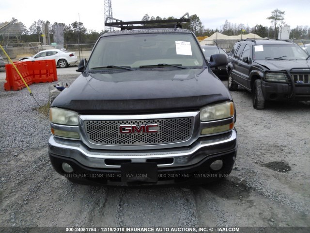 2GTEK13T261246010 - 2006 GMC NEW SIERRA BLACK photo 6