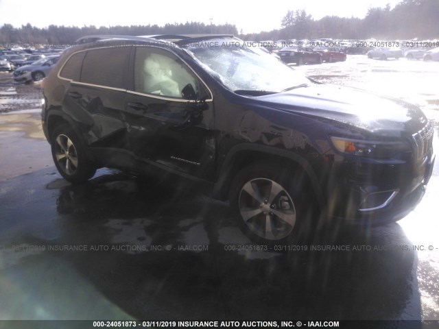 1C4PJMDX2KD330759 - 2019 JEEP CHEROKEE LIMITED BLACK photo 1